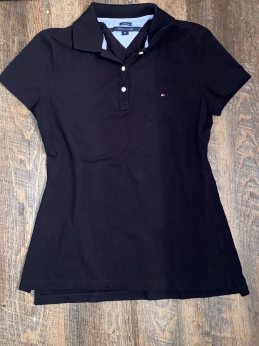 Black Tommy Hilfiger Polo
